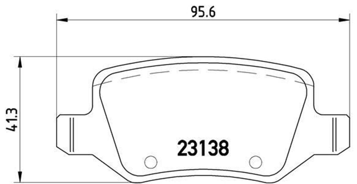 Mercedes W168-W169-W245-Vaneo Arka Fren Balatası Brembo (Wva 23138) 1694201720