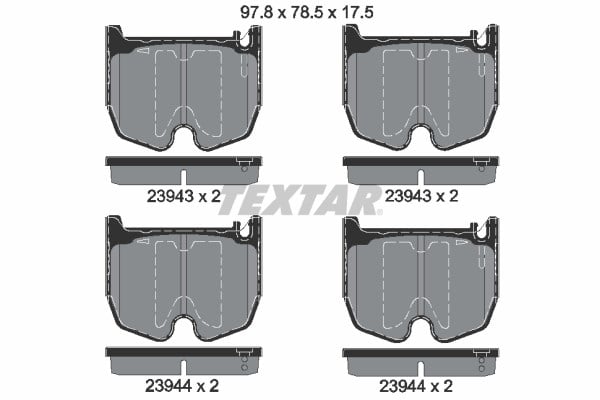 Mercedes AMG C219 Ön Fren Balatası TEXTAR
