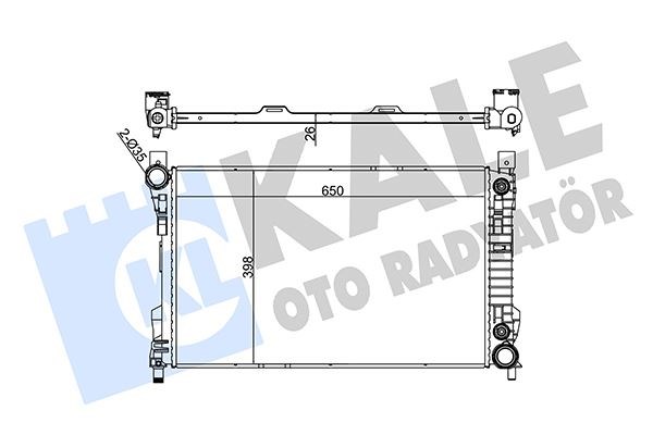 Mercedes W203 Motor Su Radyatörü KALE-RADYATOR
