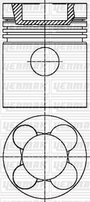 Mercedes Piston Segman Q129.5mm 150 YENMAK