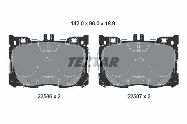Mercedes W205 C257 W213 C238 C253 N293 Ön Fren Balatası TEXTAR