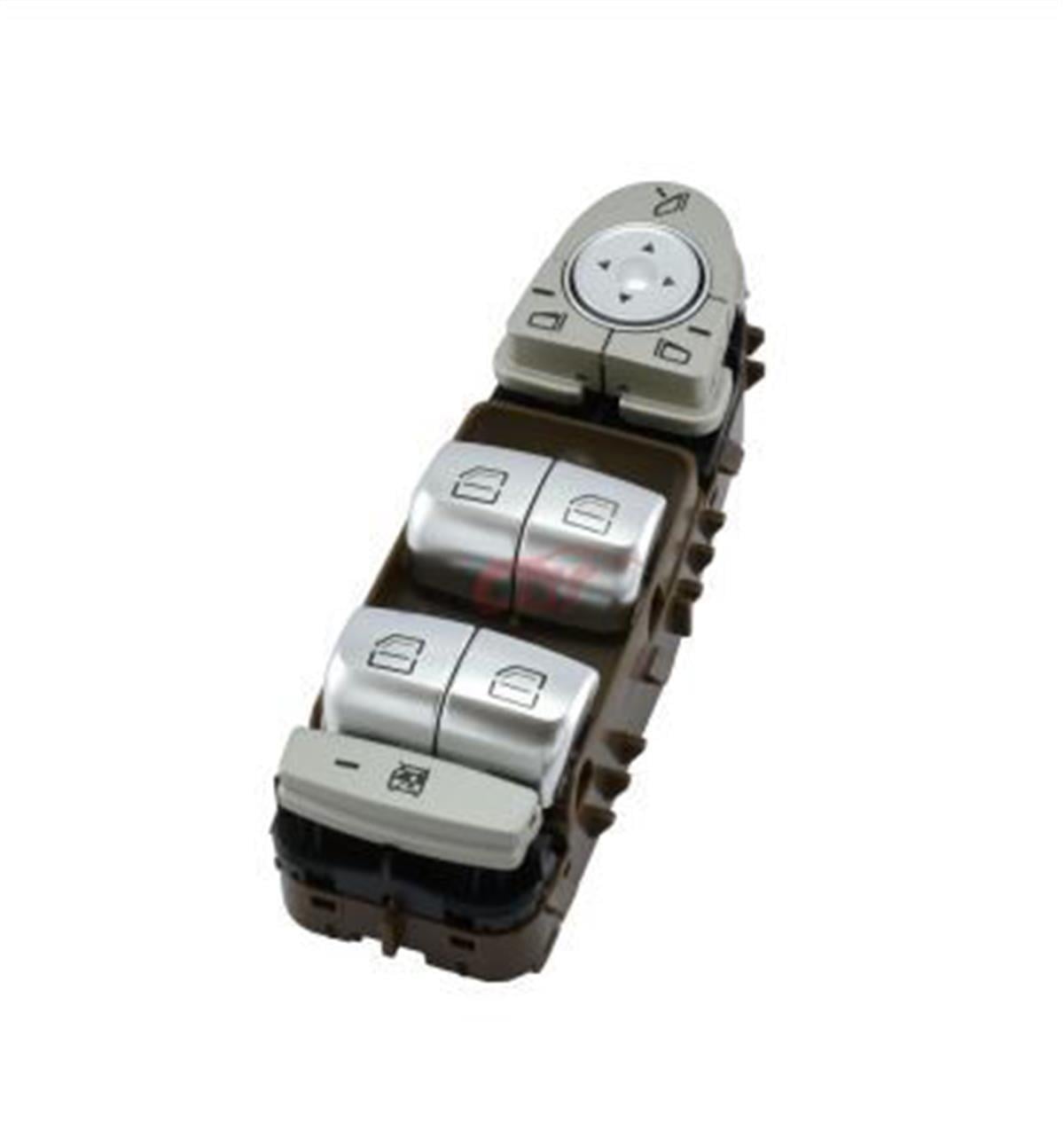 Mercedes Cam Açma Kumanda Düğmesi Mcar Sol Kahve Kırmızı Işık