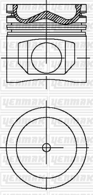 Mercedes OM 501 LA OM 502 LA OM 521 LA OM 541 LA OM 542 LA Piston Segman... YENMAK
