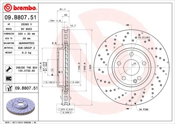 Mercedes W176 W246 C117 X117 X156 Ön Fren Diski BREMBO