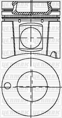 Mercedes OM 443 LA 901 Euro 1 Piston Segman Q128.0MM STD YENMAK