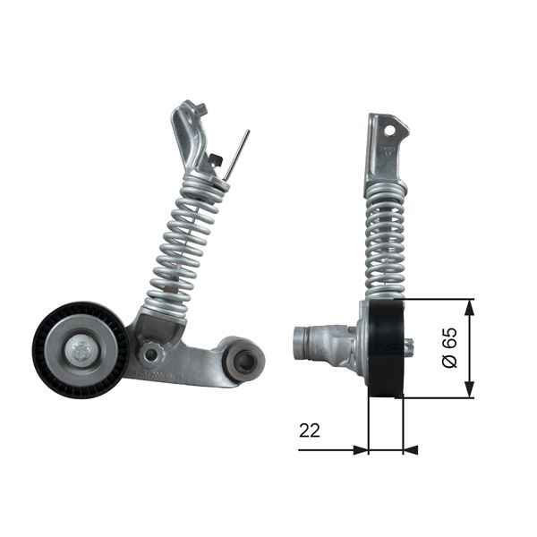 Mercedes X156 W176 W246 C117 Kayış Gergi Rulmanı Kütüklü GATES