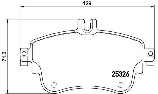 Mercedes W176 W246 C117 Ön Fren Balatası BREMBO