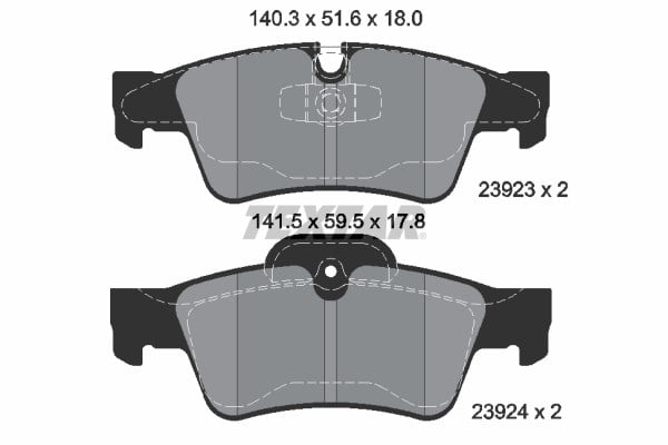 Mercedes W164 X164 W251 W463 Arka Fren Balatası TEXTAR