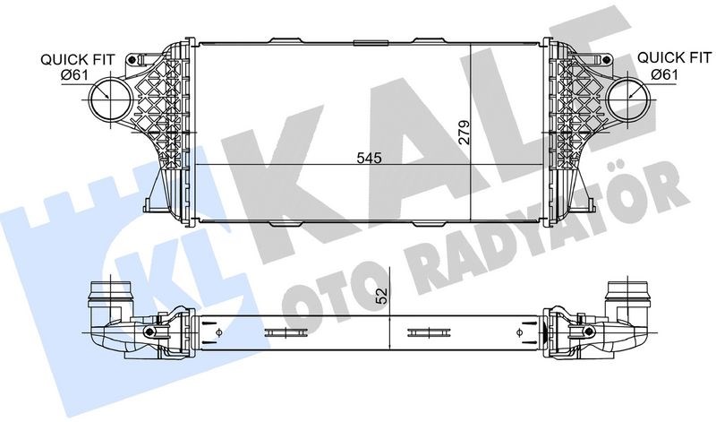 Mercedes W166 X166 C292 Turbosarj Radyatörü KALE-RADYATOR