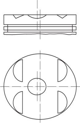 Mercedes E220 C220 Piston 89.00mm 0.50 MAHLE