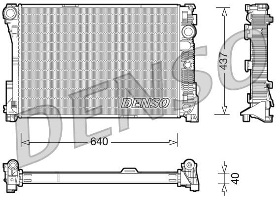 Mercedes-Benz C-Class 204 Motor Su Radyatörü 07-14 DENSO