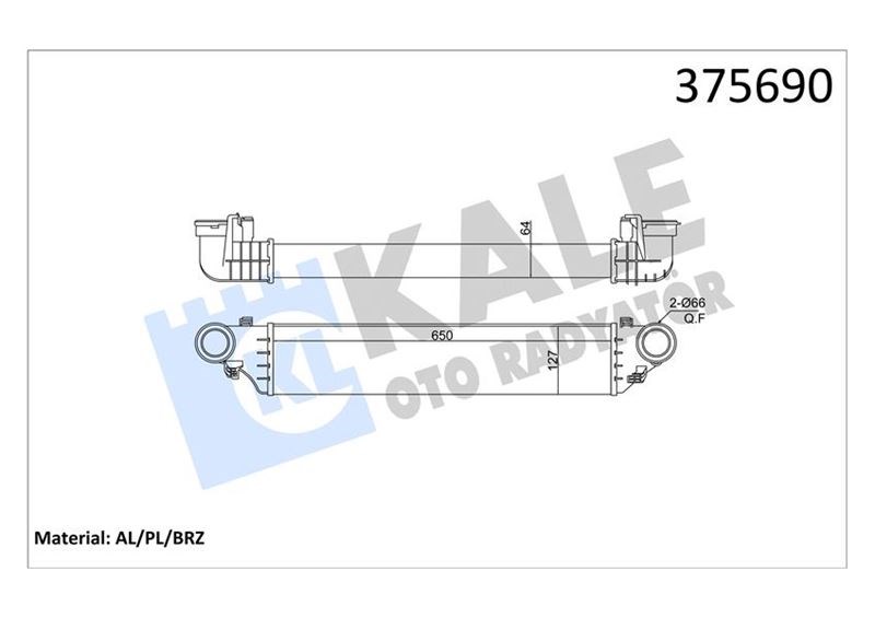 Mercedes W203 Turbosarj Radyatörü KALE-RADYATOR