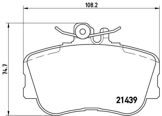 Mercedes C-Class W202 S202 Ön Fren Balatası BREMBO