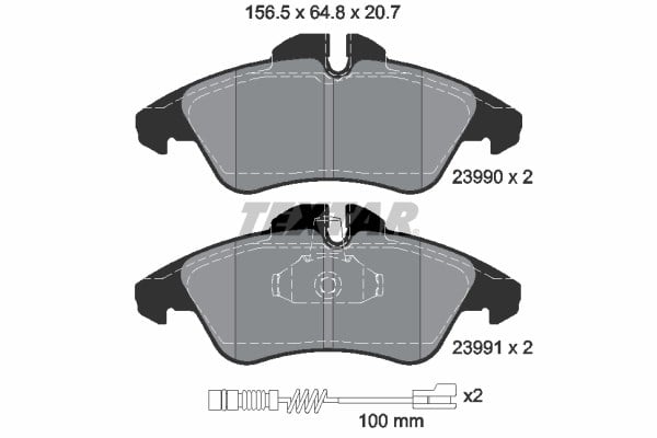Mercedes W638 B901>B904 VW LT 28-35-46 Ön Fren Balatası TEXTAR