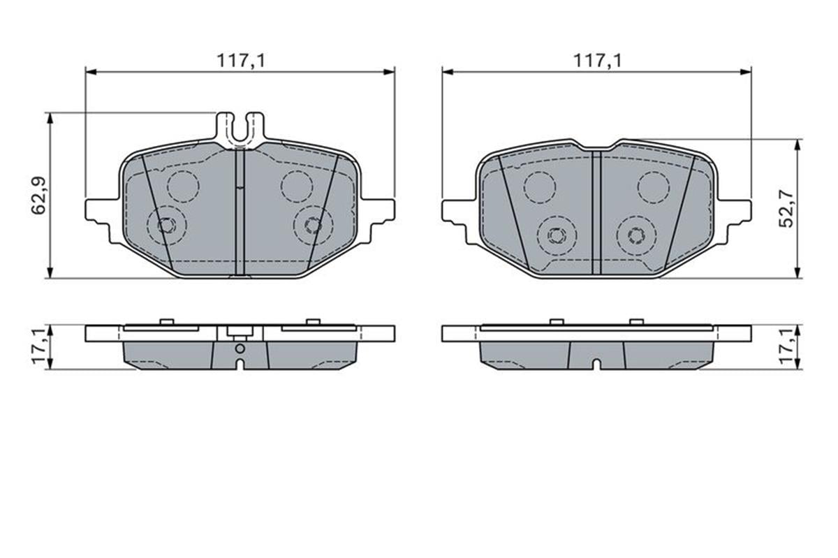 Mercedes W206 S206 C236 A236 W214 Arka Fren Balatası