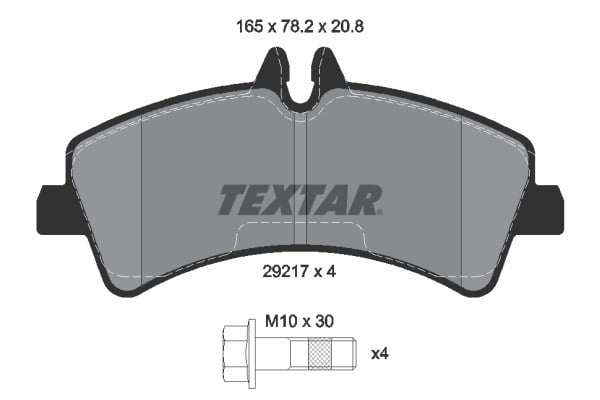 Mercedes Sprinter Arka Fren Balatası Çift Teker TEXTAR