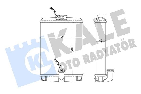 Mercedes W210 W220 C215 Kalorifer Radyatörü KALE-RADYATOR