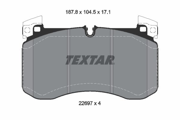 Mercedes W463 V167 C167 Ön Fren Balatası TEXTAR