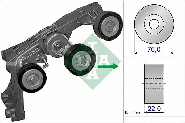 Mercedes W169 Kayış Gergi Rulmanı Kütüklü INA