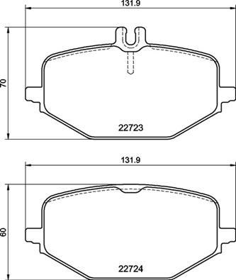 Mercedes W463 V167 C167 Arka Fren Balatası BREMBO
