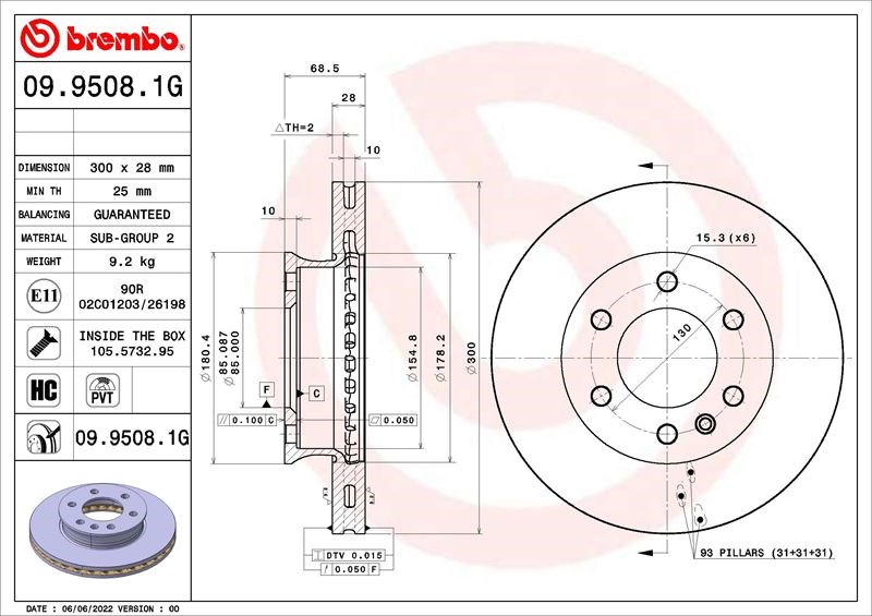 Mercedes Sprinter Fren Diski ve Balata Seti BREMBO