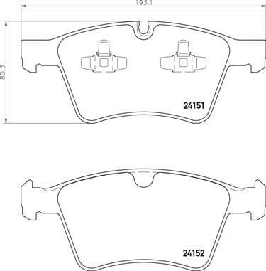 Mercedes GL-Class X164 Ön Fren Balatası BREMBO