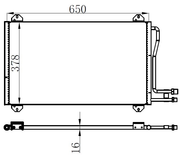Mercedes Sprinter B901-B905 Klima Radyatörü ORIS
