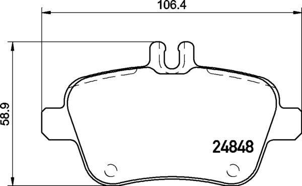 Mercedes-Benz Arka Fren Balatası Low-Met BREMBO