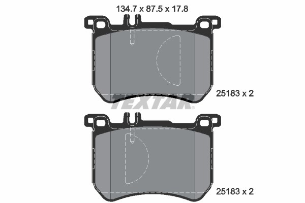 Mercedes W222 R231 Ön Fren Balatası TEXTAR