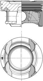 Mercedes M270.910 W176 W246 C117 X156 Piston Segman STD 83.00mm KOLBEN