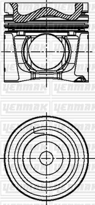 Mercedes OM 924.930 Euro 5 Piston Segman Q106.6mm 060 YENMAK