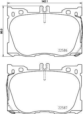 Mercedes W205 C257 W213 C238 C253 N293 Ön Fren Balatası BREMBO