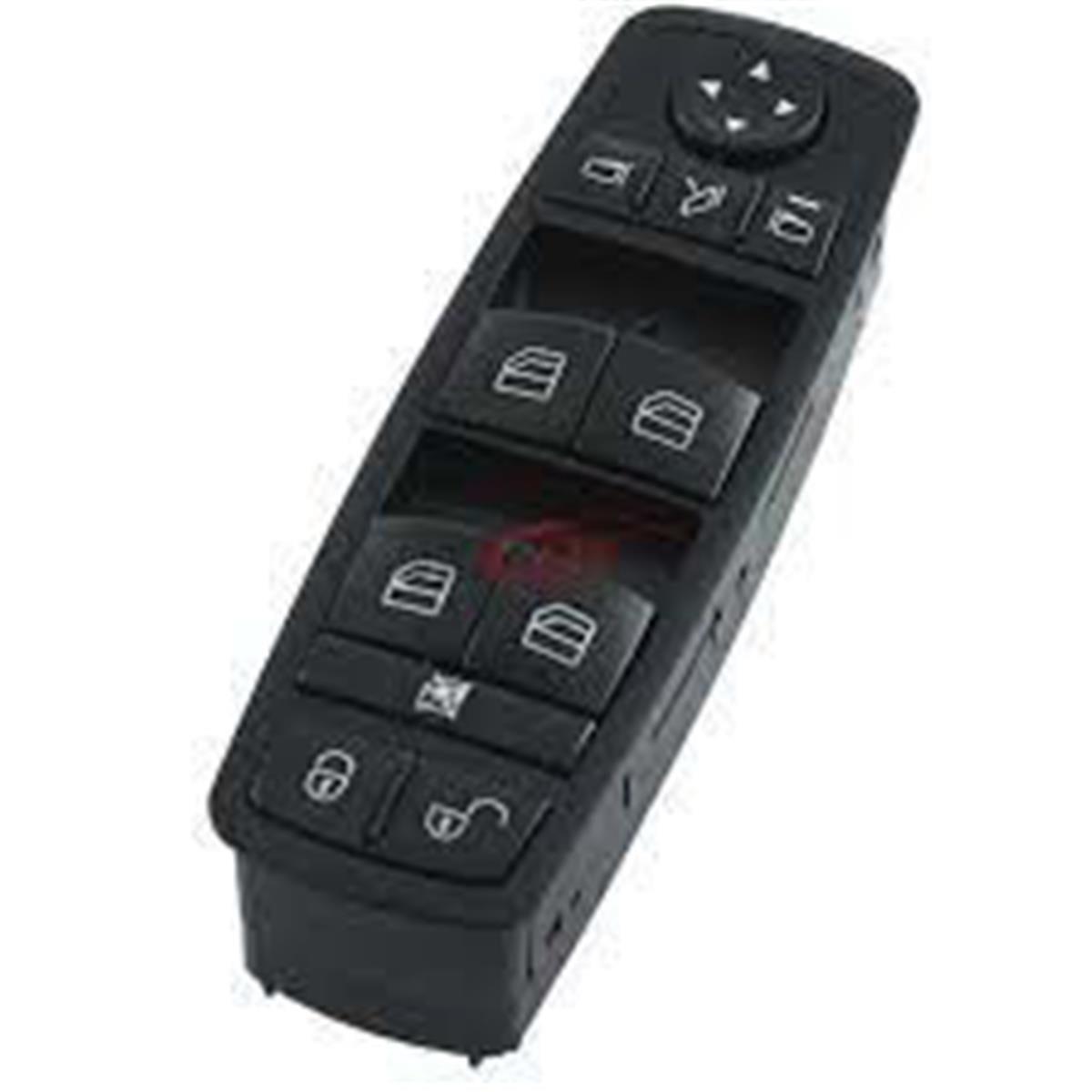 Mercedes W169 W245 Cam Açma Kumanda Düğmesi Mcar Sol Dörtlü Siyah