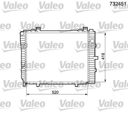 Mercedes W202 S202 C208 A208 Motor Su Radyatörü VALEO
