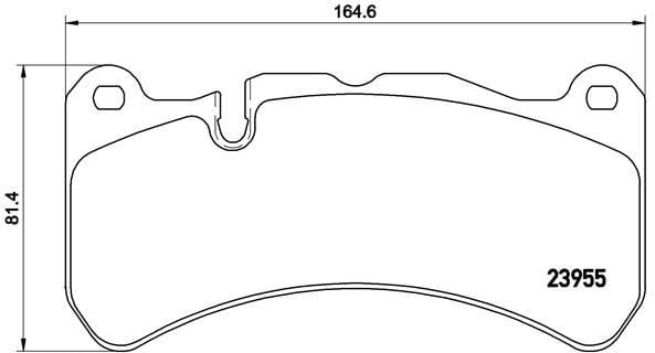 Mercedes AMG C209 A209 R171 Ön Fren Balatası BREMBO