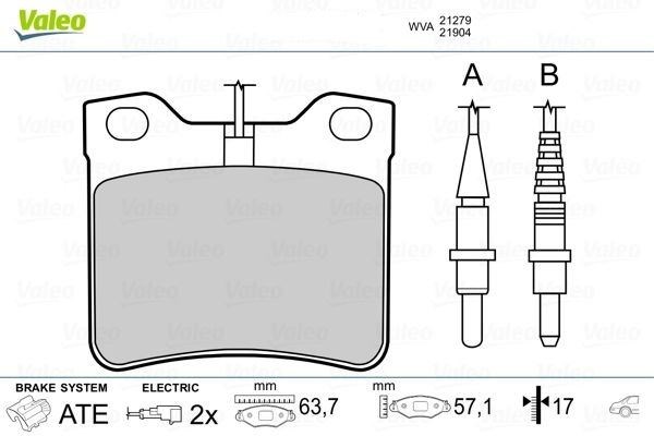 Mercedes W638 Arka Fren Balatası VALEO