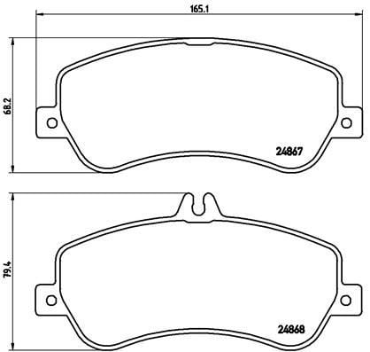 Mercedes GLK-Class X204 Ön Fren Balatası BREMBO