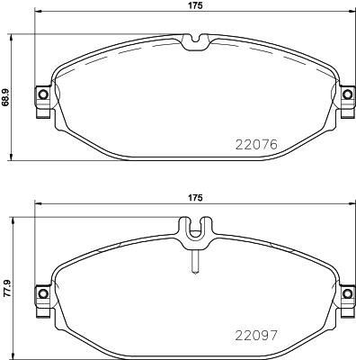 Mercedes W205 C257 W213 C238 Ön Fren Balatası BREMBO