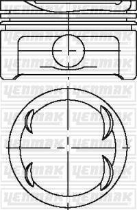 Mercedes 300 SE 320 SL S 320 Concorde 3.2i 24V Motor Piston Segman 90.91 YENMAK