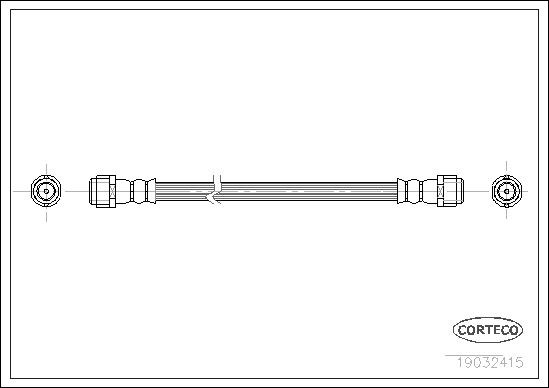 Mercedes W168 W414 Arka Fren Hortumu CORTECO