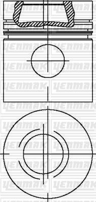 Mercedes OM 364 906 Piston Segman Q98.0MM 050 YENMAK