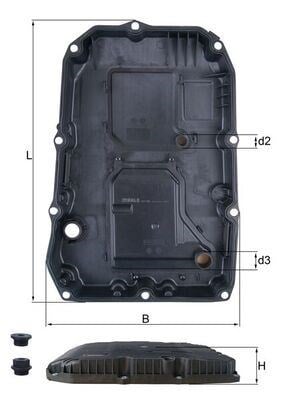 Mercedes Otomatik Şanzıman Yağ Karteri 9G-Tronic W205 W213 W222 W223 C257... MAHLE