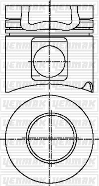Mercedes V Motor OM 442 LA Piston Segman Q128.0MM STD YENMAK