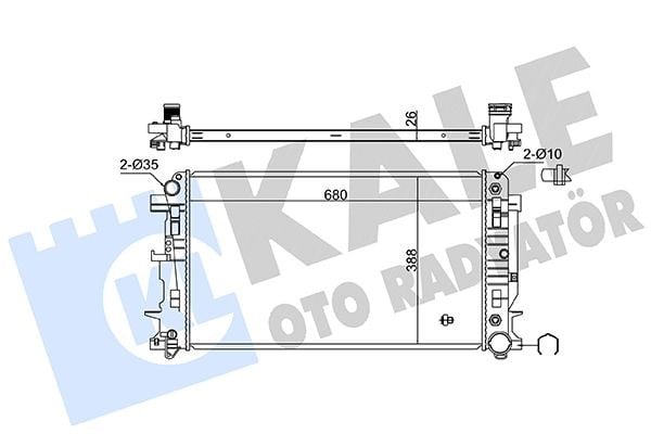 Mercedes Sprinter B906 Otomatik Şanzıman Motor Su Radyatörü KALE-RADYATOR