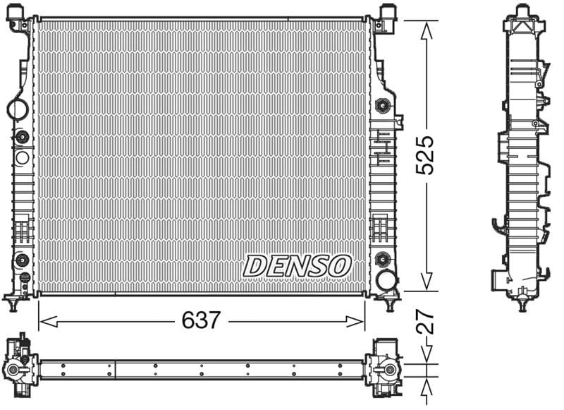 Mercedes W164 X164 W251 Motor Su Radyatörü DENSO