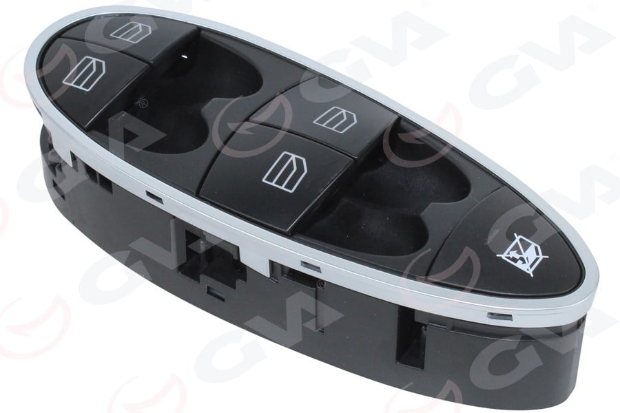 Mercedes W211 Sol Cam Açma Şalteri Krom Çerçeveli GVA