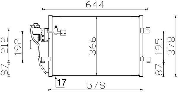 Mercedes W168 W414 Klima Radyatörü MAHLE