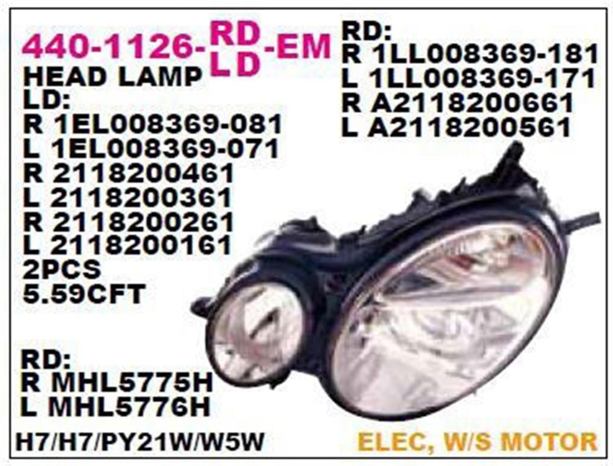 Mercedes W211 Sol Far Depo (2002-2006) A2118200161