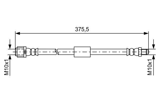 Mercedes W212 S212 C218 X218 Fren Hortumu Arka BOSCH
