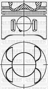 Mercedes E200 E220 C220 C200 Vito 108 110 112 Sprinter Piston Segman 0.50 YENMAK